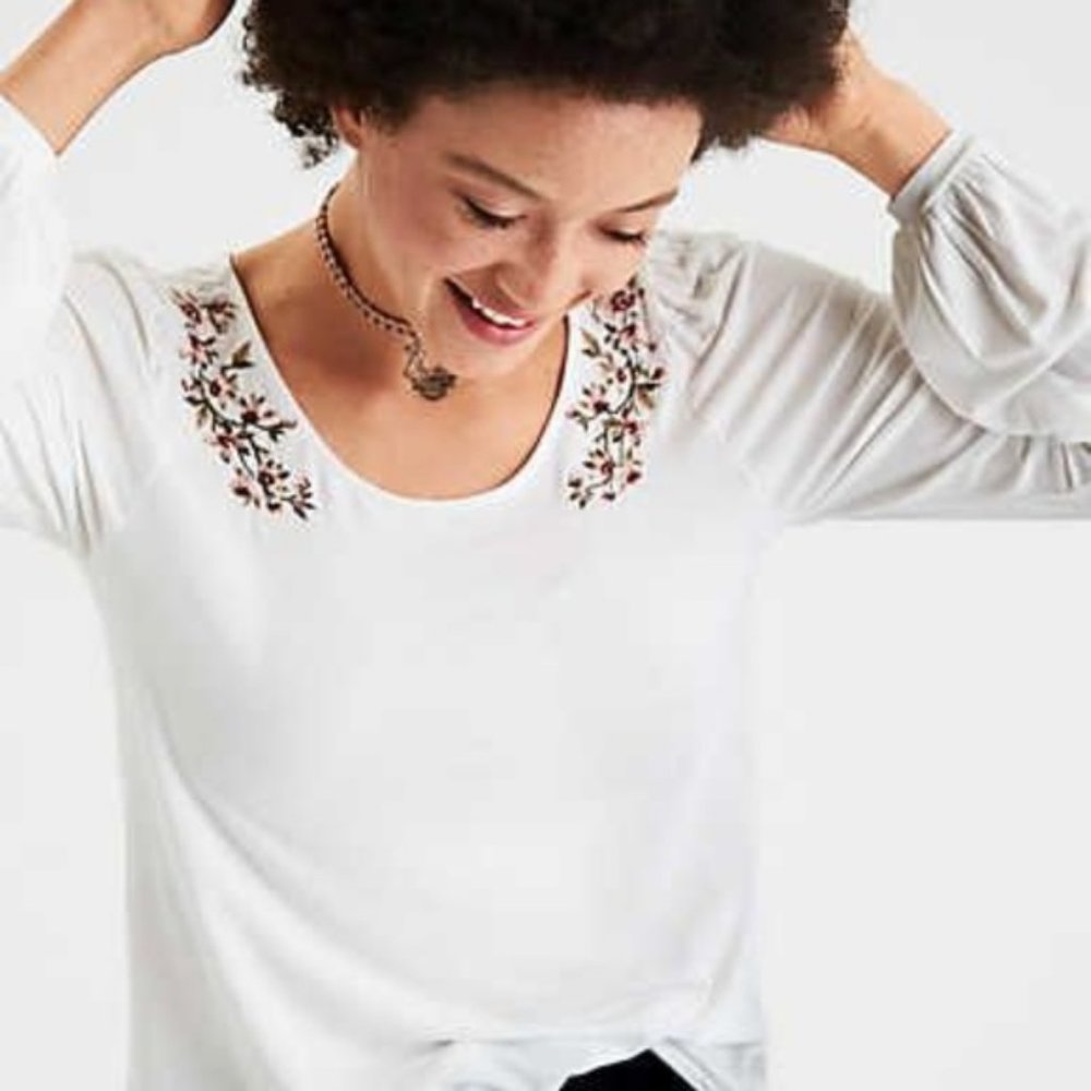 American Eagle Soft & Sexy Long Sleeve Top